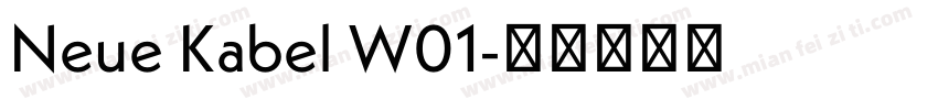 Neue Kabel W01字体转换